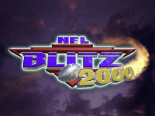 NFL Blitz 2000 title screen for Playstation